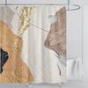 3D печать абстрактный линейный стиль акварельный набор штор для душа водонепроницаемый полиэстер занавеска для ванной украшение для дома с крючками