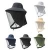 Женщины Мужчины С Сеткой Открытый Широкие Поля Летняя Шляпа От Солнца Садоводство Твердый Рыбалка Доступно Несколько Вариантов