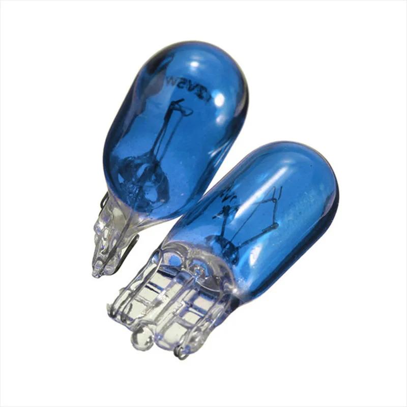 10 шт. галогенная лампа T10 W5W 194 501, цветная, яркая, боковые клинья, автомобильный светильник, источник света для салона, сигнальная лампа для приборов, автомобильные аксессуары