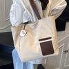 Casual Large-capacity Canvas Bag Women's Bag 2025 New Fashion Student Class Tote Bag Simple Commuter Shoulder Bag