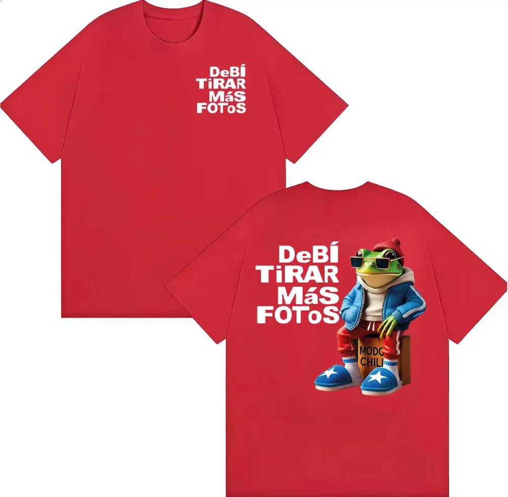 Bad Bunny Debi Tirar Mas Fotos DTMF Album 2026 Tour T Shirt Unisex Harajuku High Street Tshirts Unisex Summer Tops ONeck T Shirts
