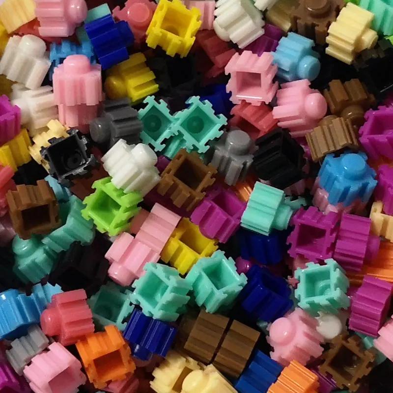 1 кг 8 мм Алмазные Строительные Блоки 31 цвет DIY 3D Маленький Кирпичик Для Детских Фигурок Персонажей Образовательная Игрушка Подарки для Детей