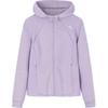 Женская тренировочная толстовка с капюшоном на молнии с длинными рукавами реглан, женские топы, фиолетовый 162357702-1