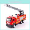 Fire Truck Toy With Alloy Material And Pullback Control For Kids Playroom