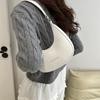 2024 Новая женская сумка для подмышек, женская сумка Niche Design, высококачественная однотонная сумка через плечо, женская мягкая сумка для покупок для девочек