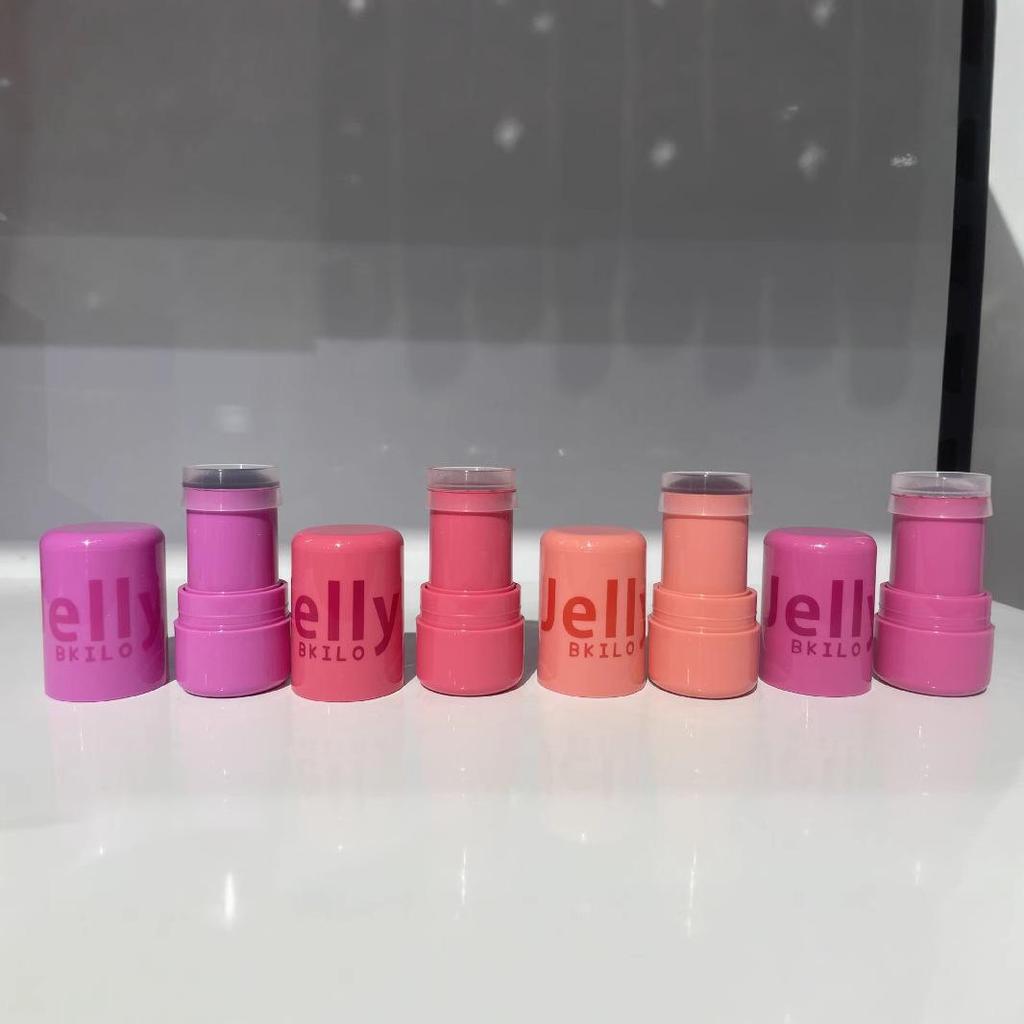 Набор кремовых румян и помады двойного назначения - Подарочная коробка из 4 штук, английская версия