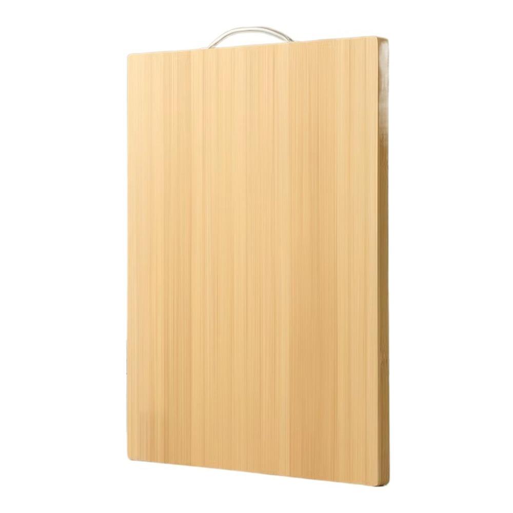 Rectangle Bamboo Chopping Board with Handle Butcher Chopping Blocks Tool Wooden Tray Home Use