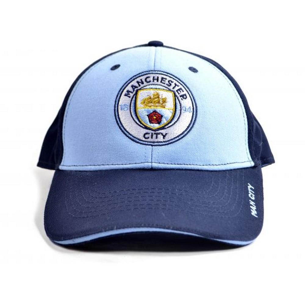 Кепка-бейсболка Manchester City FC с контрастной панелью