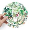 100 Green Plant Graffiti Stickers Cross-border Small Fresh Stickers DIY Phone Case Luggage Stickers Waterproof