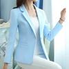Women Blazer Office Ladies Elegant Outwear Long Sleeve Work Wear Classy Female Pink Autumn Fashion