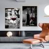 Fashion Red Wine Cup Art Canvas Painting Modern Posters and Prints Western Restaurant Bar Wall Art Picture Corridor Home Decor