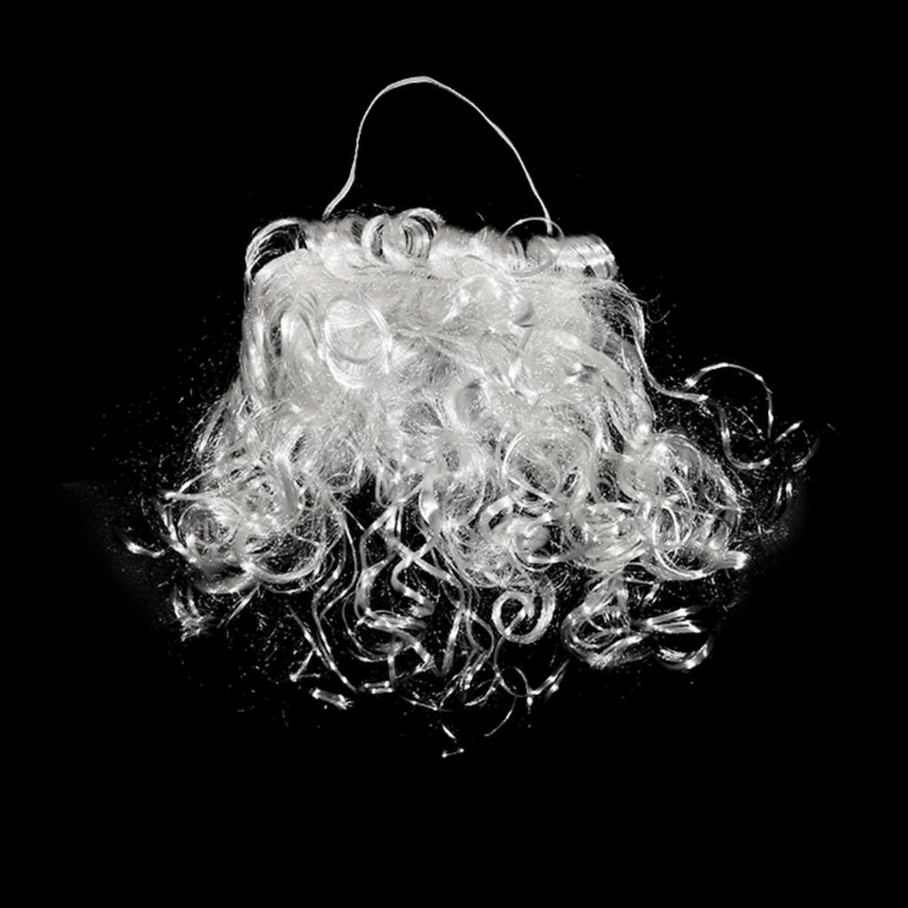 Борода Санта-Клауса Кудрявая Пушистая Костюм Взрослые/Дети Рождественское Выступление Санта Поддельные Белые Усы Руль для Косплей Вечеринки