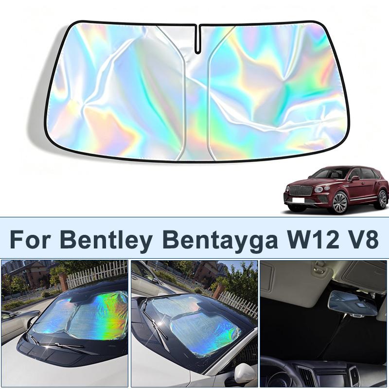Foldable Front Windshield Sun Shade For Bentley Bentayga W12 V8 UV Reflective Sun Protection Cover Car Interior Accessories