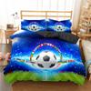 3D Soccer Bedding Duvet Cover Set 3 Piece Comforter Cover For Teen Boys Sports Football Microfiber  Queen/King Size Quilt Cover