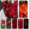 Bright Red Rose Flowers Case For iPhone 13 12 Mini 11 Pro Max 6S 8 7 Plus SE 2022 2020 X XS Max XR Back Cover