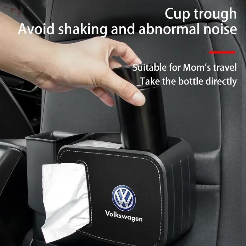 ear1 For VOLKSWAGEN VW New Jetta VW For Volkswagen 1pcs Multifunctional car seat back trash can Storage box For Volkswagen VW Jetta P