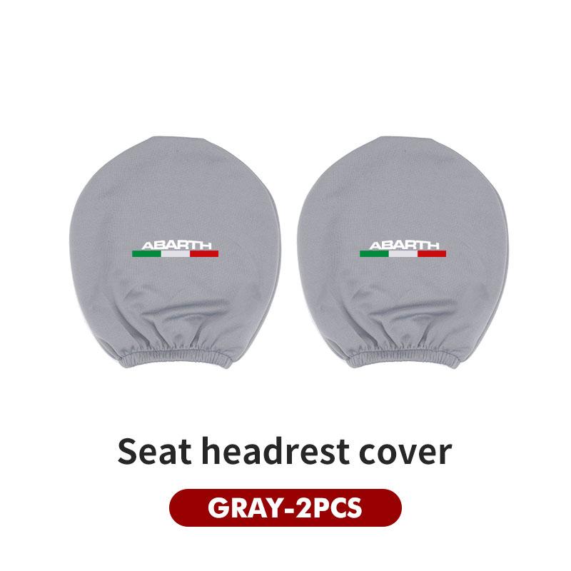 Car Seat Headrest Pillow Anti-Dirty Elastic Protective Cover For Abarth 124 125 500 695 5CC TC Spider Panda