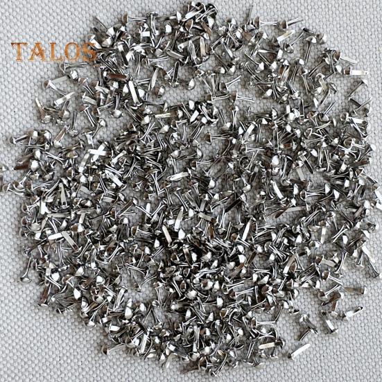 500Pcs Mini Brads Metal Plated Round Paper Fasteners for Paper Craft Scrapbooking DIY Art Handmade Project Decorative Supplies