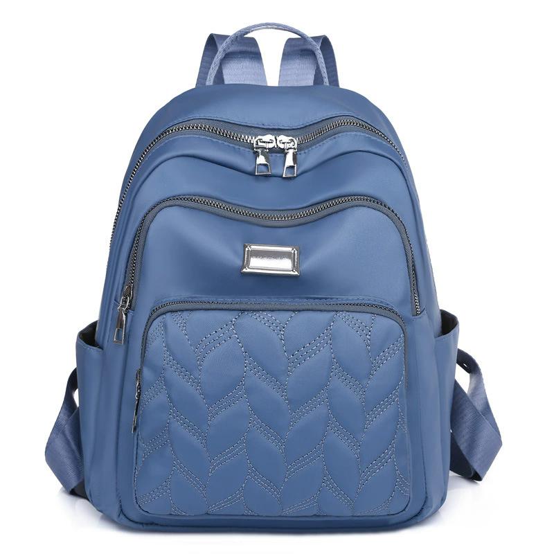 Женский однотонный рюкзак, Минималистичный дизайн, Daypack на молнии, Повседневная легкая сумка через плечо для ежедневных поездок, в школу
