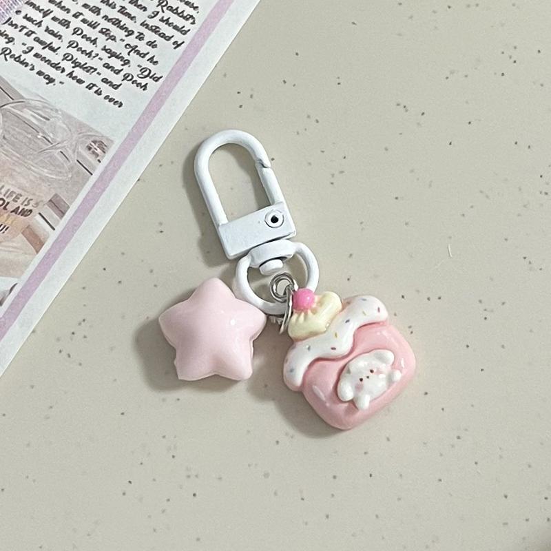 Милый мультяшный брелок для ключей с изображением медвежонка, изысканный брелок, подвеска, универсальный рюкзак, украшения, аксессуары, подарки