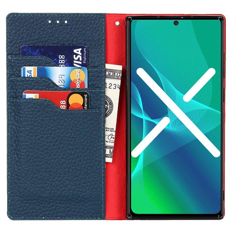 Leather case for Samsung Galaxy S20 FE, ERBORD Grain Leather, navy blue