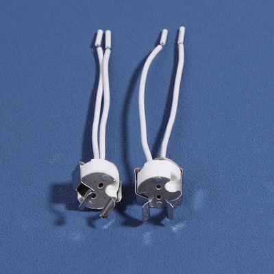 3 шт. Mr16 Gu5.3 G5.3 гнездо Mr16 гнездо патрон лампы с кронштейном светодиодный галогенный Gu5.3 гнездо лампы белый 10 см силиконовый кабель