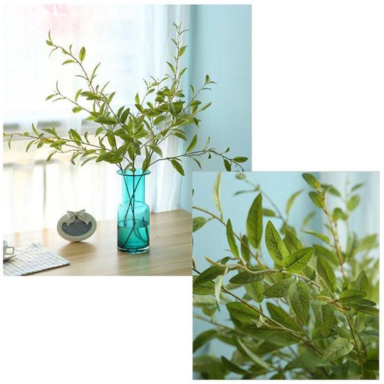 1 ветка искусственного растения 5 раздвоенных реалистичных пластиковых ярких искусственных стеблей