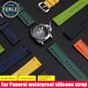 Для Panerai Lumino PAM01312 PAM441 359 111 Браслет Толстое Море Водонепроницаемый Мужской Силиконовый Ремешок для Часов 22 24 мм 26 мм Резиновый Ремешок для Часов