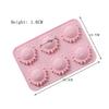 Sun Shape Silicone Cake Mold, 6 Cavities, Cookie Chocolate Ice Cube Mould, Nonstick Candy Baking Mold, DIY Cake Decoration Tool