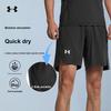 Under Armour Спортивные трикотажные шорты с напечатанным логотипом, мужские шорты, черные 22500208-001