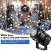 Snowflake Christmas Projector Rotating Christmas Pattern LED Stage Lights Outdoor Holiday Christmas Decoration Snowflake Light