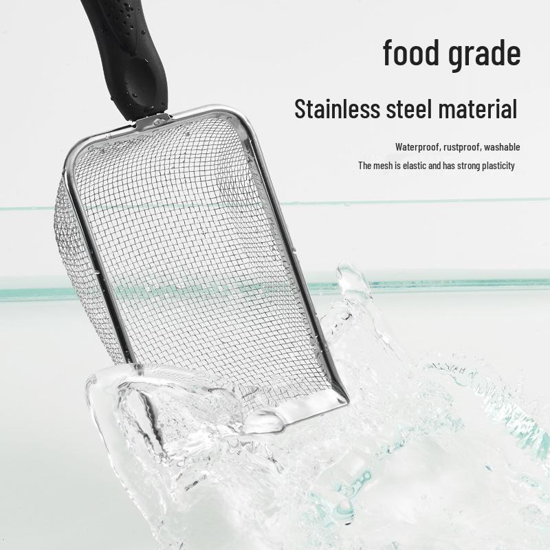 Stainless Steel Cat Litter Scoop with Small Holes - Ideal for Bentonite and Walnut Sand