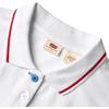 Levis SS24 Paris Limited Edition Capsule Collection Polo Shirt With Embroidered Logo Women Tops White 0023U-0000