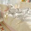 Princess Style Bedding Set Four-piece Set Breathable Comfortable Washed Sheets Quilt Cover Pillowcase