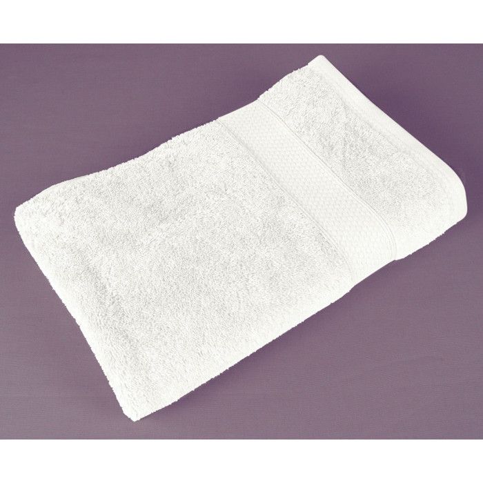 Terry Bath Towel "Naîa" 95 X 140 Cm 550 Gr/m² South Wind - White