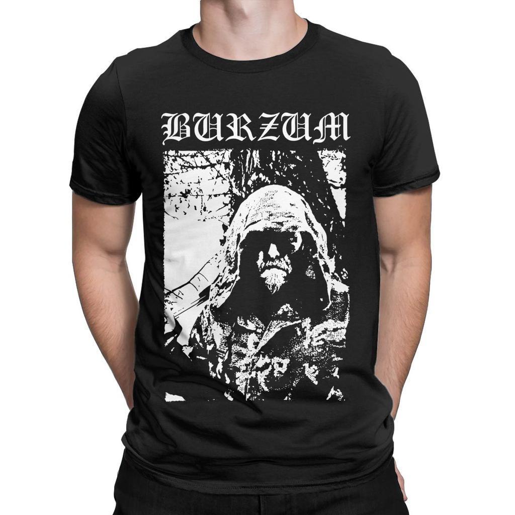 Мужская футболка Burzum Awesome Хлопковые футболки с коротким рукавом Футболка с круглым вырезом Одежда Большой размер