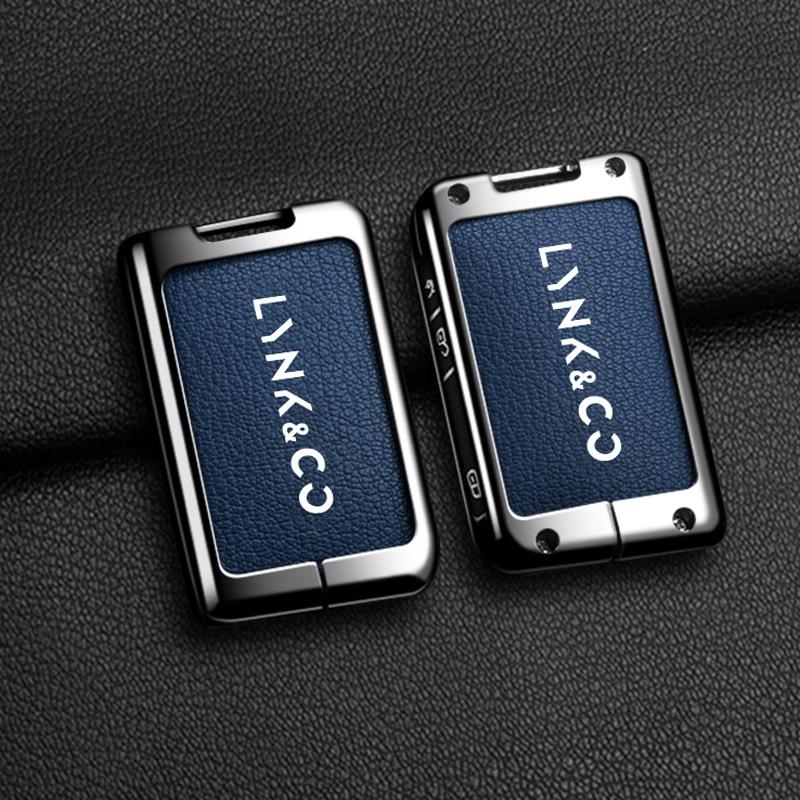 Чехол для ключей Lynk & Co 03 для моделей 01, 02, 05, 06/01PHEV 2021 года - Мужская специальная версия, автомобильный чехол-ракушка с пряжкой.