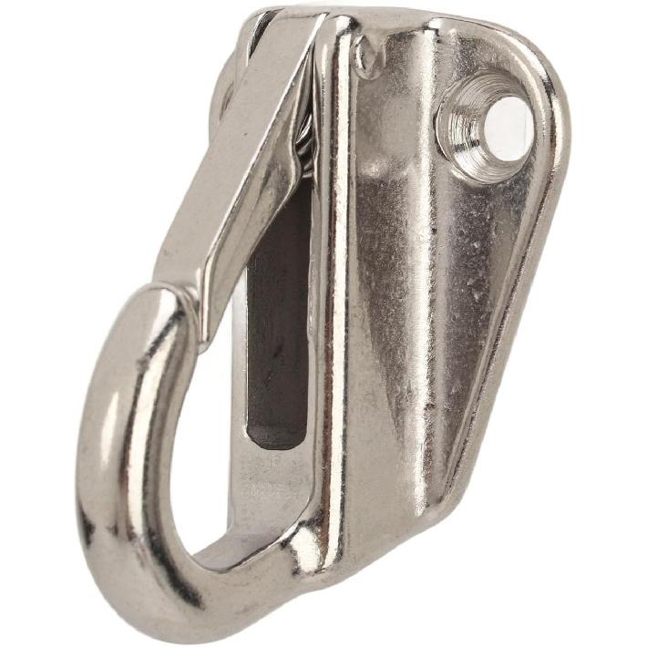 Stainless Steel Hooks Spring Snap Hooks Boat Hardware Clothes Hanger Hooks 6Pcs Spring Snap Attach Rope Hook Fending Hook