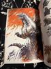 [USED] Shinji Nishikawa Godzilla Art Book, autographed and illustrated, first edition, similar