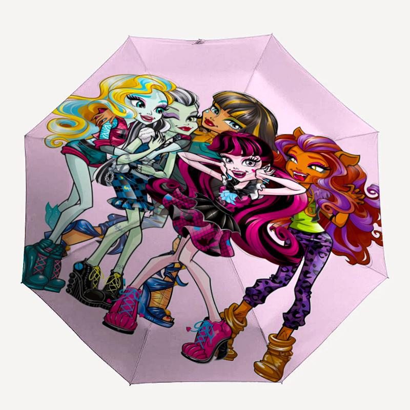 1pc Monster High Draculaura3 Umbrella, Sun Protection, And UV Shielding. It Has Eight Sturdy Ribs for Outdoor Use And Perfect Gift