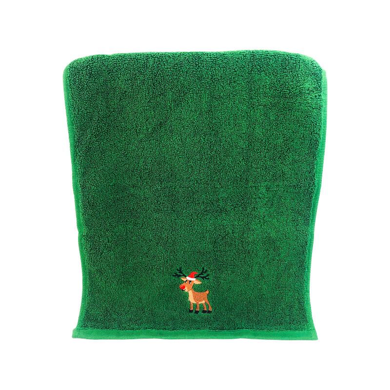 Christmas Embroidered Face Towel Set (4-Pack)