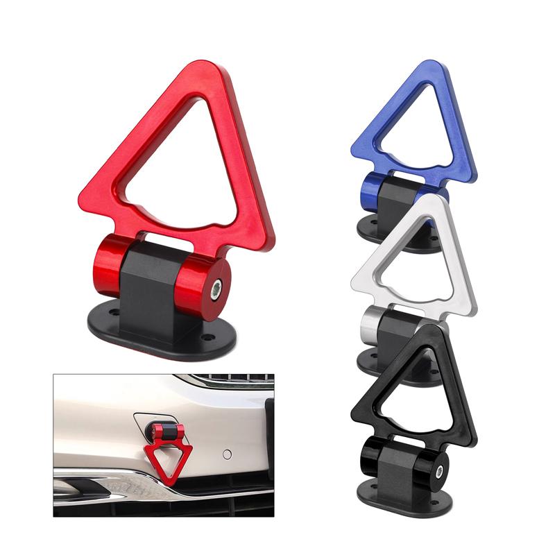 Adhesive V-Shaped Decorative Car Sticker Trailer Ring Car Modified Tow Hook Car Tow Strap Abs Tow Bar Hook Up Car Accessories
