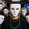 Танцевальная маска для мужчин и женщин Легкая пластиковая маска для лица Удобная для вечеринок, выступлений, ролевых игр