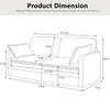 Modern minimalist 2-seater sofa, comfortable and spacious, suitable for living room/bedroom