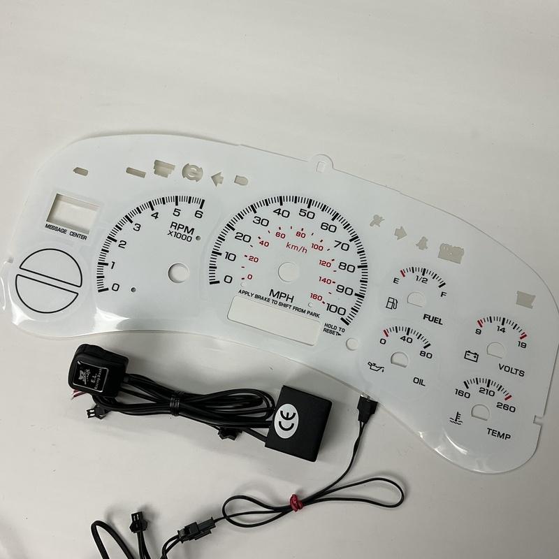 Stock Clearance EL Glow Gauge for Chevy GMC Silverado 1999 2002 100 MPH 6000 RPM