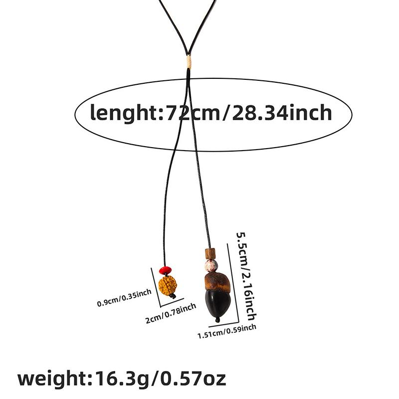 Смола Круглые Полые Подвески Ожерелья Для Женщин Модные Черные Кожаные Веревочные Длинные Цепочки для Свитера Вечерние Украшения