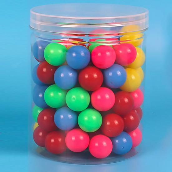 100 шт. гладких счетных шариков 2 см разных цветов с тубусом для хранения для дошкольного обучения