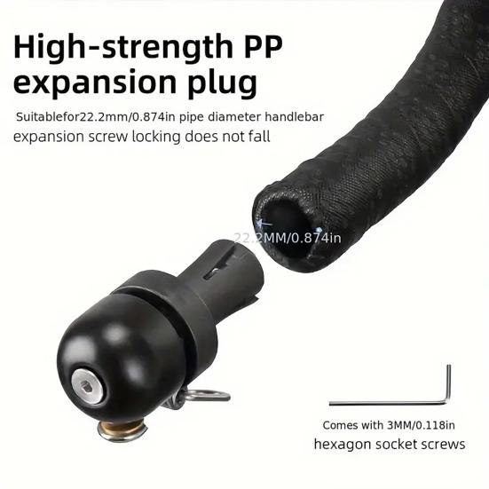 Велосипедный звонок на руль, 80 дБ, четкий громкий звук, легкий, универсальный, 22,2 мм, для горных и шоссейных велосипедов. Аксессуары для велосипеда.