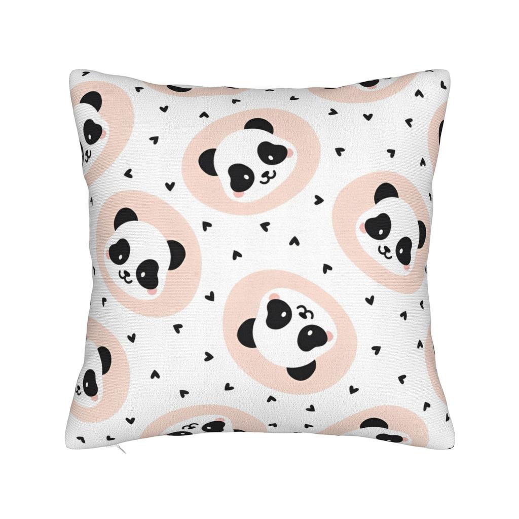 Panda Animal Pillowcase Polyester Cushion Cover Decor Throw Pillow Case Cover Seat 40*40Cm
