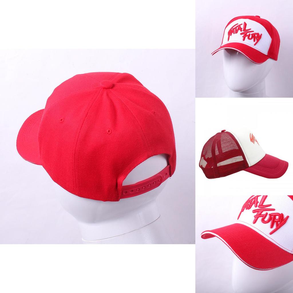 Хлопковая бейсболка с вышивкой серии Fatal Fury Terry Bogard для повседневной носки